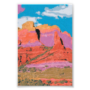Red Rock, Sedona, Arizona, Modern art Photo Print
