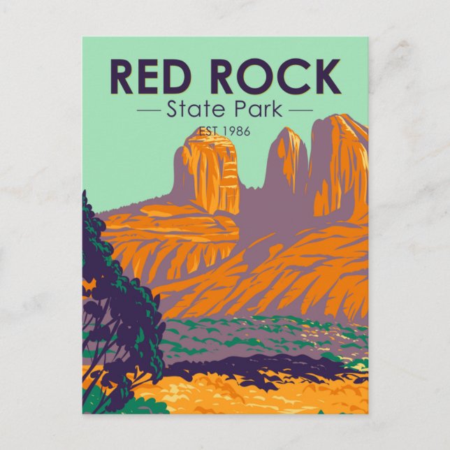 Red Rock State Park Arizona Vintage Postcard (Front)