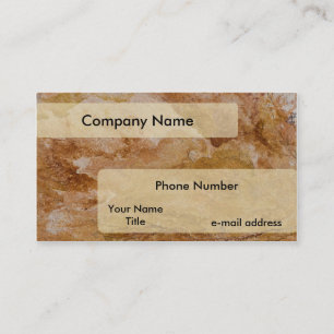 Red Rock Texture Business Card