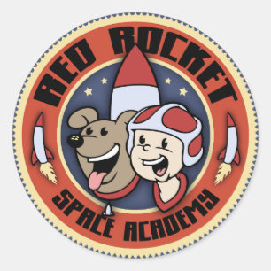 Red Rocket Classic Round Sticker