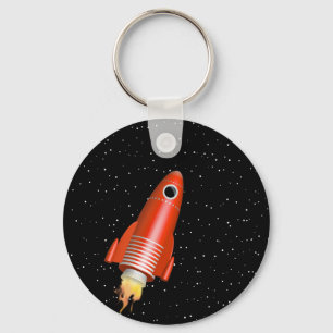 Red Rocket Keychain