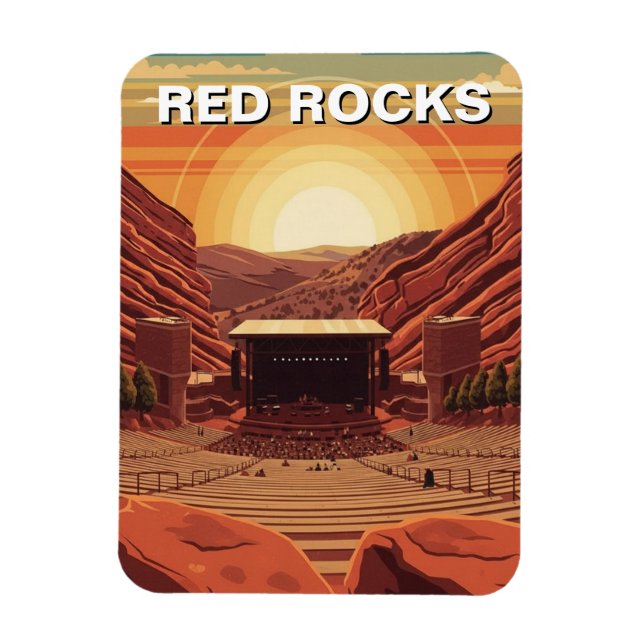 Red Rocks Amphitheater Colorado Magnet (Vertical)