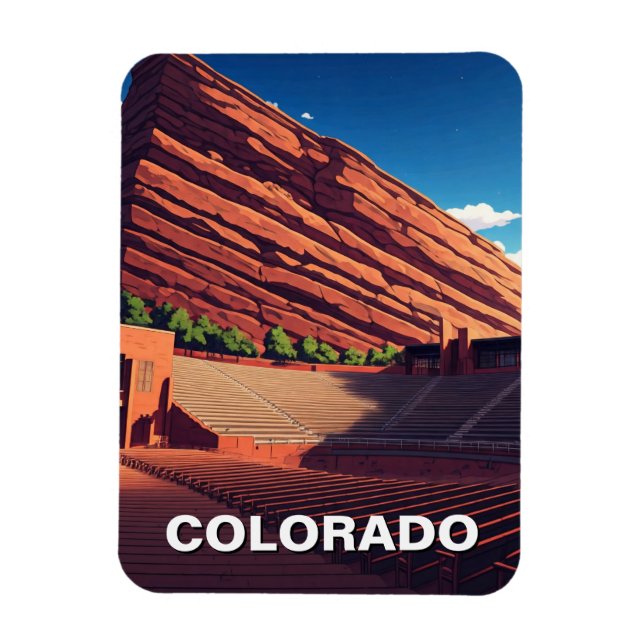 Red Rocks Amphitheatre Colorado Magnet (Vertical)