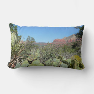 Red Rocks and Cacti I Lumbar Pillow