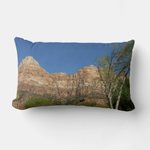 Red Rocks at Zion National Park Photography Lumbar Pillow