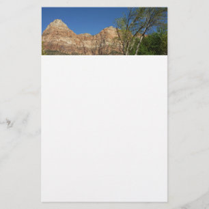 Red Rocks at Zion National Park Photography Stationery
