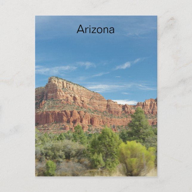 Red rocks in Sedona Postcard (Front)