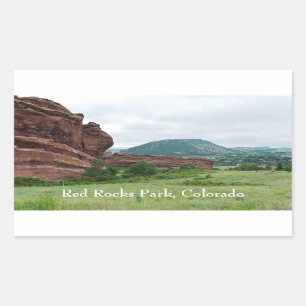 Red Rocks Park and Mountain Range Sticker