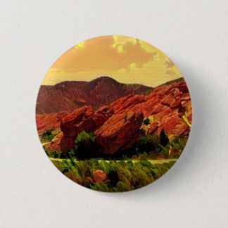 Red Rocks Park Denver Colorado 2 Inch Round Button