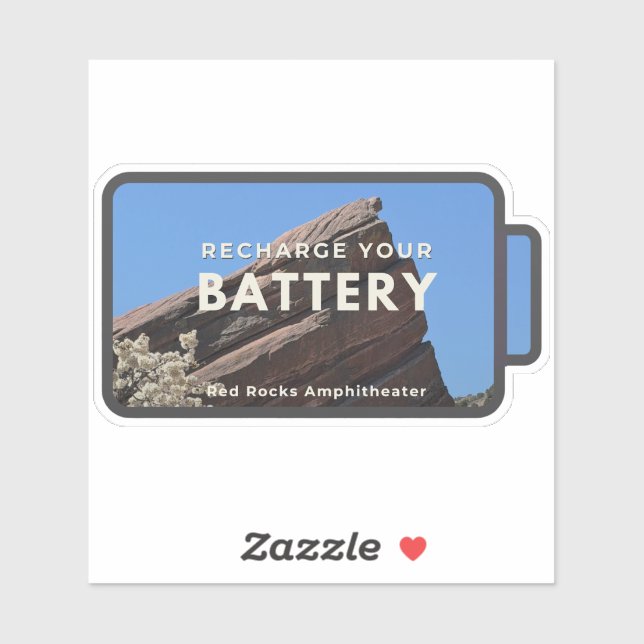 Red Rocks Recharge Sticker (Sheet)