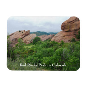 Red Rocks Ridge Mountains and Valley Magnet