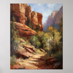 Red Rocks Sedona Arizona Art Imprimer Poster
