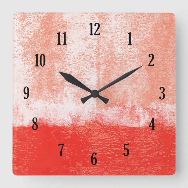 Red rolled paint clock (Front)
