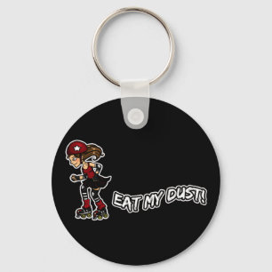 Red Rollerderby jammer Keychain