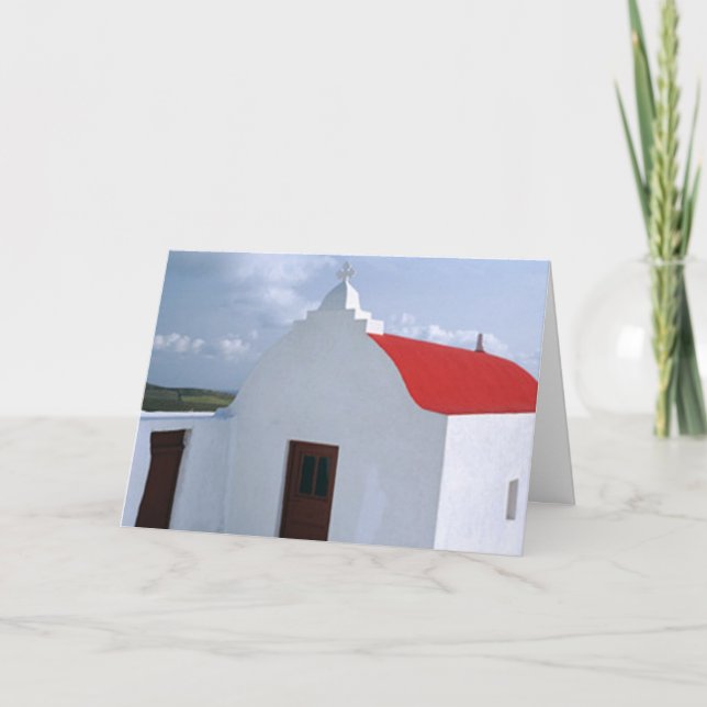 Red Roof Holiday Card (Front)