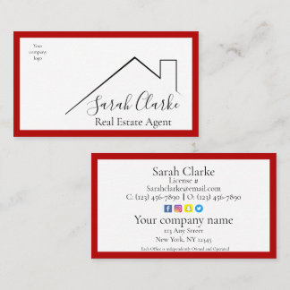 Red Roof Top Business Card