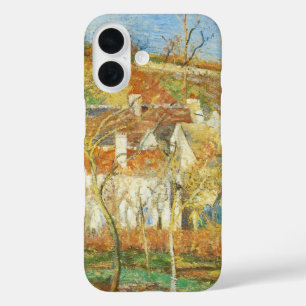 Red Roofs, Corner of a Village, Winter by Pissarro iPhone 16 Case