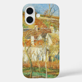Red Roofs, Corner of a Village, Winter by Pissarro iPhone 16 Case