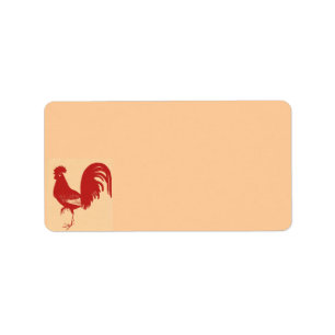 Red Rooster Address Label
