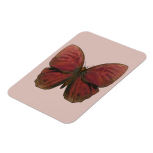 Red Rooster Butterfly Magnet