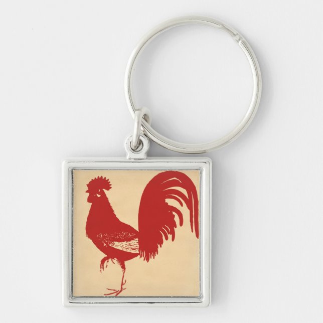 Red Rooster Keychain (Front)