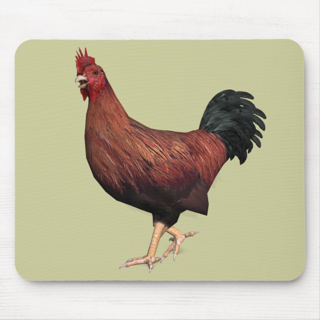 Red Rooster Mouse Pad (Front)