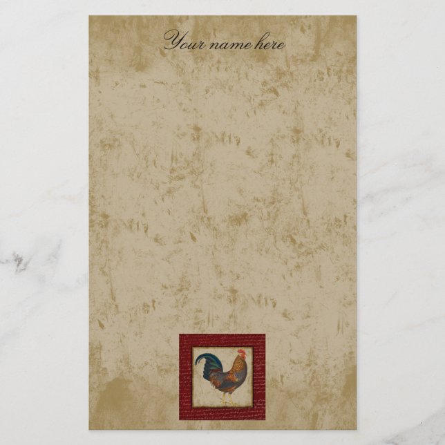 Red Rooster Stationery (Front)