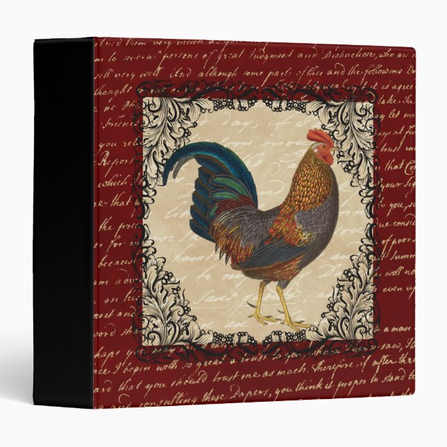 Red Rooster Vintage Binder (Front/Spine)