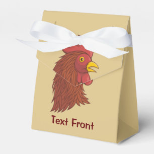 Red Rooster's Head Favor Box