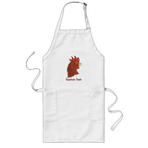 Red Rooster's Head Long Apron