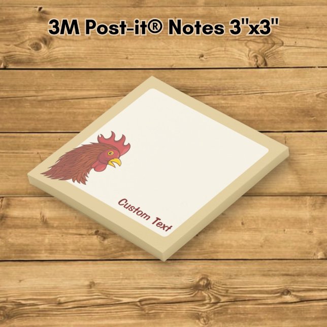 Red Rooster's Head Post-it Notes (Creator Uploaded)