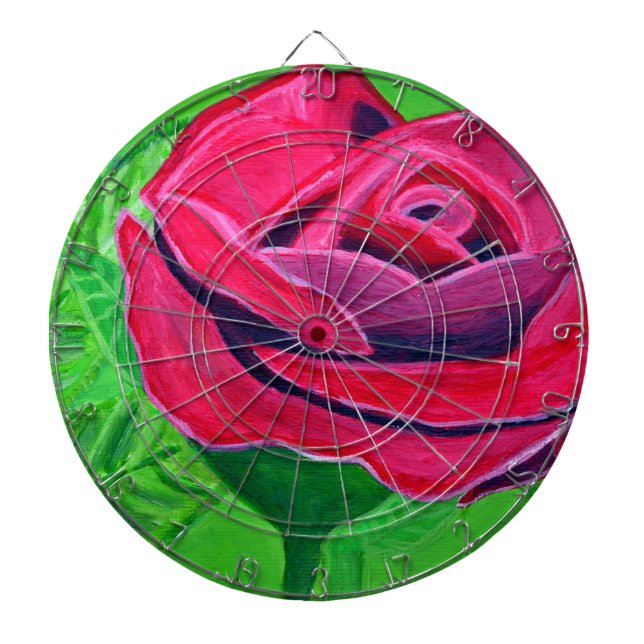 Red Rose2 Dartboard (Front)