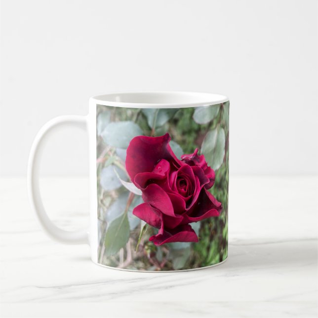 Red Rose 15 Oz Coffee Mug (Left)