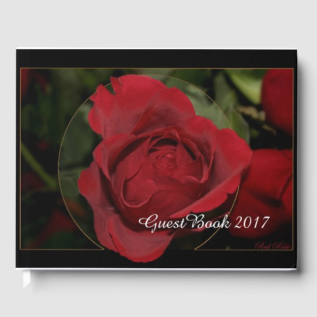 Red Rose #1 Guest Book (Front)