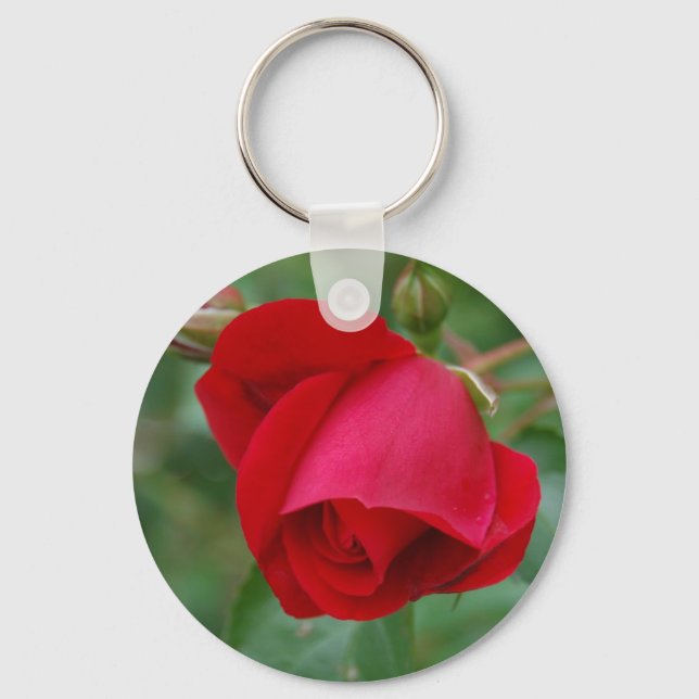 Red Rose 1 Keychain (Front)