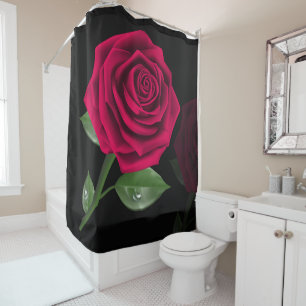 Red Rose 1 - Shower Curtain