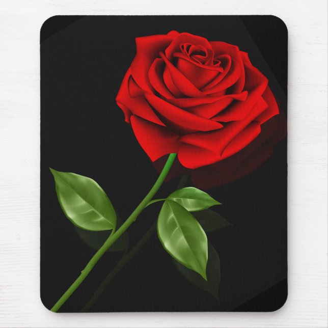 Red Rose 2 Mousepad (Front)