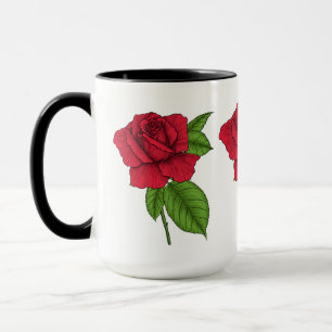 Red rose 2 mug