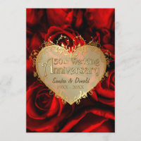 Red Rose 50th Wedding Anniversary -ver. 2