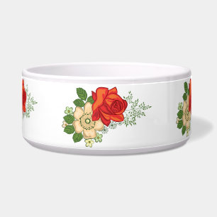 Red Rose and Daisies