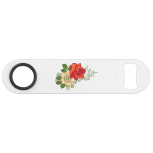 Red Rose and Daisies Bar Key