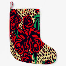 Red Rose Animal Print