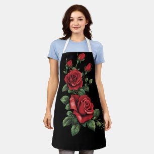 RED ROSE APRON