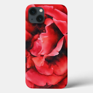 Red Rose Art Flower Style Phone Case