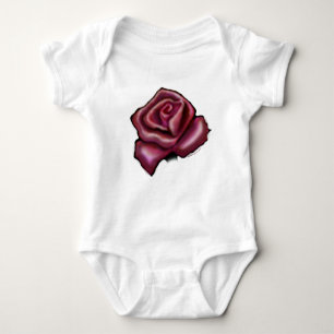 Red Rose Baby Bodysuit