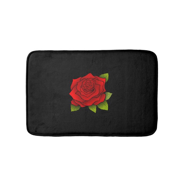 Red Rose Bath Mat (Front)