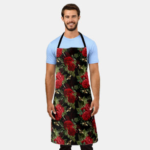 Red Rose Bee Series Design 18  Apron