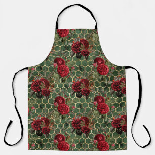 Red Rose Bee Series Design 23  Apron
