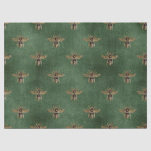 Red Rose Bee Series Design 5 Tissue Paper