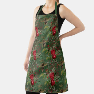 Red Rose Bee Series Design 8  Apron